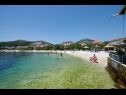 Apartementen Mare - 30 m from pebble beach: SA1(2), SA2(2), A3(4), A4(4), A5(8) Seget Vranjica - Riviera Trogir  - strand