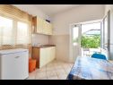 Apartementen Mare - 30 m from pebble beach: SA1(2), SA2(2), A3(4), A4(4), A5(8) Seget Vranjica - Riviera Trogir  - Studio-appartment - SA2(2): keuken en eetkamer