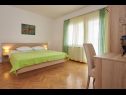 Apartementen Mare - 30 m from pebble beach: SA1(2), SA2(2), A3(4), A4(4), A5(8) Seget Vranjica - Riviera Trogir  - Appartement - A5(8): slaapkamer