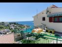 Apartementen Bosiljka - by the sea: A1(5), A2(5), SA3(2) Sevid - Riviera Trogir  - Studio-appartment - SA3(2): uitzicht vanaf terras