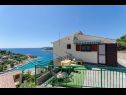 Apartementen Bosiljka - by the sea: A1(5), A2(5), SA3(2) Sevid - Riviera Trogir  - Studio-appartment - SA3(2): tuinterras