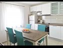 Apartementen Garden - sea view: A1(4) Sevid - Riviera Trogir  - Appartement - A1(4): keuken en eetkamer