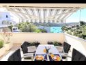 Apartementen Garden - sea view: A1(4) Sevid - Riviera Trogir  - Appartement - A1(4): uitzicht op zee