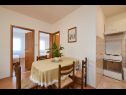 Apartementen Ivanka - 200 m from sea: A1(4) Trogir - Riviera Trogir  - Appartement - A1(4): keuken en eetkamer