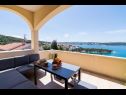 Apartementen Tom - panoramic sea view: A1(6) Trogir - Riviera Trogir  - Appartement - A1(6): terras