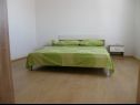 Apartementen Ljubi - 20 m from beach: A1(4+1), A2 Crveni(2+2), A3 Zeleni(2+2) Vinisce - Riviera Trogir  - Appartement - A3 Zeleni(2+2): slaapkamer