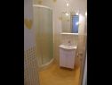Apartementen Ljubi - 20 m from beach: A1(4+1), A2 Crveni(2+2), A3 Zeleni(2+2) Vinisce - Riviera Trogir  - Appartement - A3 Zeleni(2+2): badkamer met toilet