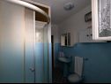 Apartementen Mili- 50 m from beach and economical A1(6) Sutomiscica - Eiland Ugljan  - Appartement - A1(6): badkamer met toilet