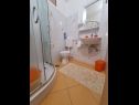 Apartementen Pema - air conditioning: SA1(2) Vis - Eiland Vis  - Studio-appartment - SA1(2): badkamer met toilet