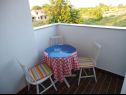 Apartementen Dali - 300 m from the beach: SA1 1D (3), A2 1L (5), A3 2k (6) Nin - Riviera Zadar  - Studio-appartment - SA1 1D (3): balkon