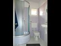 Apartementen Petar - 30 m from sandy beach: A1(6+1), A2(4), SA3(2) Nin - Riviera Zadar  - Appartement - A2(4): badkamer met toilet