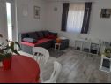 Apartementen Jasmina - with balcony and free parking: A1(2+2) Nin - Riviera Zadar  - Appartement - A1(2+2): woonkamer
