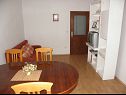 Apartementen Pupa - nice family apartments: A1 Dora(4+1), A2 Mihael(4+1), A3 Tea(2+1) Petrcane - Riviera Zadar  - Appartement - A3 Tea(2+1): eetkamer