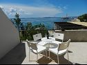 Apartementen Andri - 5 m from the beach : A1(4), A2-donji(2+2) Petrcane - Riviera Zadar  - Appartement - A2-donji(2+2): terras