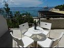 Apartementen Andri - 5 m from the beach : A1(4), A2-donji(2+2) Petrcane - Riviera Zadar  - Appartement - A2-donji(2+2): terras
