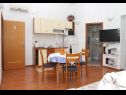 Apartementen Mari - 100 m from beach: A1(4), A2(4) Petrcane - Riviera Zadar  - Appartement - A1(4): keuken en eetkamer