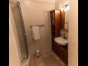 Apartementen Kike - 60 meters from the beach: A1(4+1), A2(4+1), A3(4+1), SA1(2) Petrcane - Riviera Zadar  - Appartement - A1(4+1): badkamer met toilet