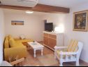 Apartementen Kike - 60 meters from the beach: A1(4+1), A2(4+1), A3(4+1), SA1(2) Petrcane - Riviera Zadar  - Appartement - A1(4+1): woonkamer