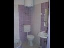 Apartementen Ante - 50m from the sea: A1 plavi(2+2), A2 zuti(2+2), A4 Lila(3+2) Posedarje - Riviera Zadar  - Appartement - A4 Lila(3+2): badkamer met toilet