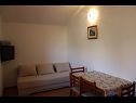 Apartementen Ante - 50m from the sea: A1 plavi(2+2), A2 zuti(2+2), A4 Lila(3+2) Posedarje - Riviera Zadar  - Appartement - A4 Lila(3+2): woonkamer