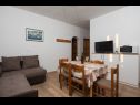 Apartementen Armitage - family friendly: A1(4), A2(4+1), A3(2+1), A4(2+1), A5(2+1) Privlaka - Riviera Zadar  - Appartement - A2(4+1): eetkamer