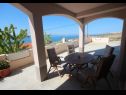 Apartementen Andrija - with great view: A1(2), A2(4), A3(4+1), A4(2+1) Rtina - Riviera Zadar  - Appartement - A2(4): terras