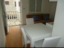 Apartementen Dream - nearby the sea: A1-small(2), A2-midldle(2), A3-large(4+1) Seline - Riviera Zadar  - Appartement - A2-midldle(2): eetkamer