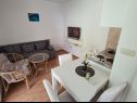 Apartementen Dream - nearby the sea: A1-small(2), A2-midldle(2), A3-large(4+1) Seline - Riviera Zadar  - Appartement - A1-small(2): woonkamer