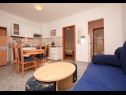 Apartementen Ana - 120 m from the beach A1(4), A2(2+1) Sukosan - Riviera Zadar  - Appartement - A2(2+1): woonkamer