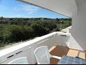 Apartementen VINK - 80 m from beach A2(4), A3(4), A4(4) Vir - Riviera Zadar  - Appartement - A3(4): uitzicht vanaf terras