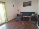 Apartementen Vanja - terrace & BBQ A1(4+2), A2(4+1) Vir - Riviera Zadar  - Appartement - A1(4+2): woonkamer