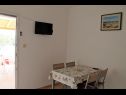 Apartementen Snjeza - 80 m from beach: A1 Studio (4), A2 Apartman (2+2) Vir - Riviera Zadar  - Appartement - A1 Studio (4): eetkamer