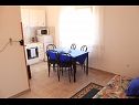 Apartementen en kamers Jagoda - comfy and cozy : A1 Lijevi (3+2), A2 Desni (3+2), R1(4) Zadar - Riviera Zadar  - Appartement - A2 Desni (3+2): keuken en eetkamer