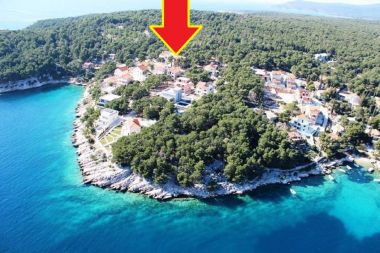 Apartementen Deni - 70m from beach: A1(4+1) Baai Osibova (Milna) - Eiland Brac  - Kroatië 