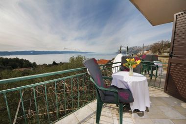 Apartementen Panorama - terrace with sea view: A1(4) Brela - Riviera Makarska 